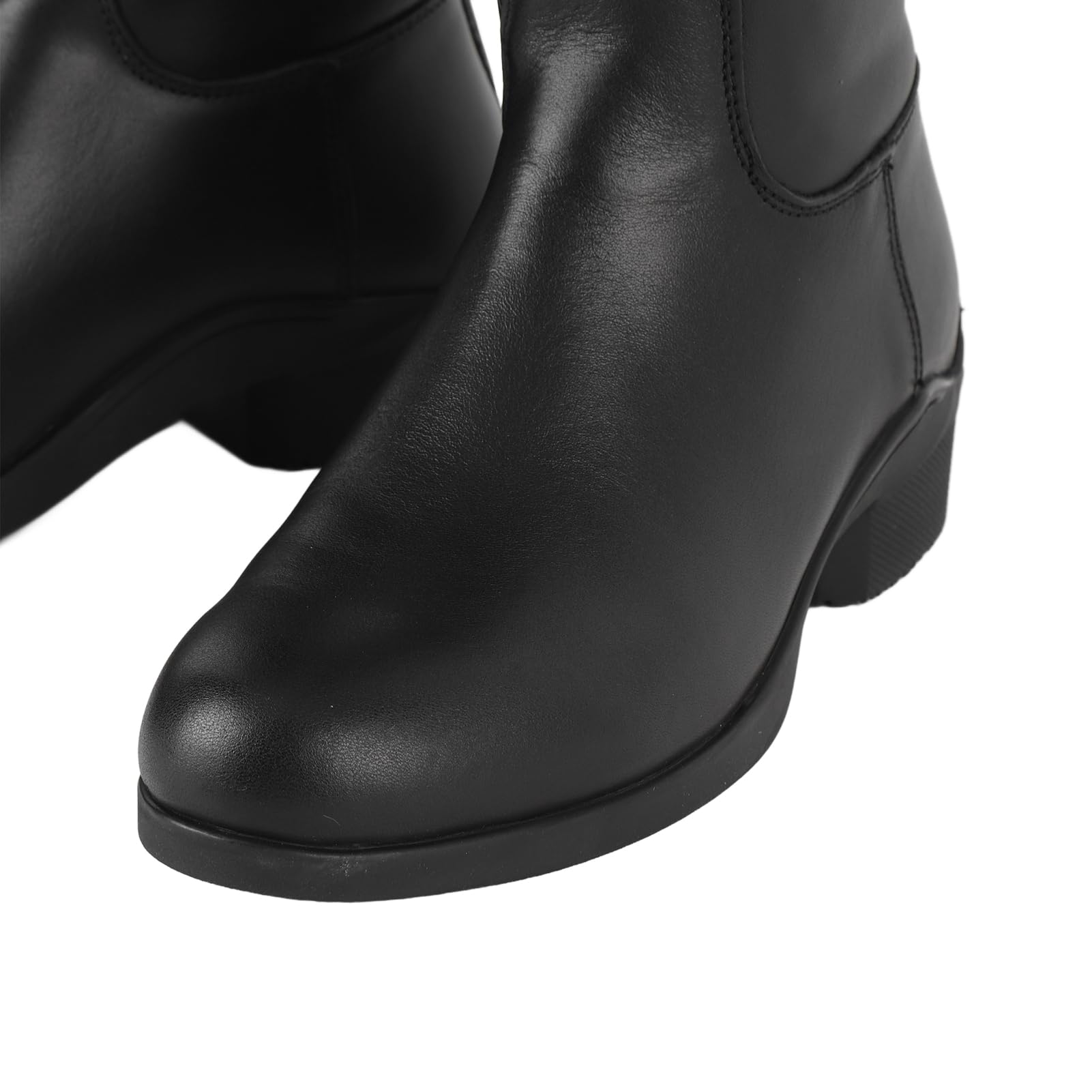RiToEasysports Botas Altas de Montar, Botas Ecuestres Unisex para Uso Diario con Cremallera Trasera de Cuero EVA