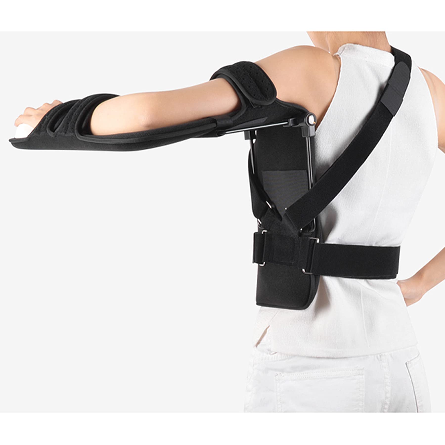 Soporte de Hombro Ortesis Fija de Abducción de Hombro Ángulo Ajustable para Soporte de Lesiones para Prevención de Lesiones Recuperación para Ortesis Subluxación Hombros