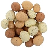 New Set/Lot of 30 - 1.25" & 1" Small Natural Bird Spring Nest Speckled Eggs