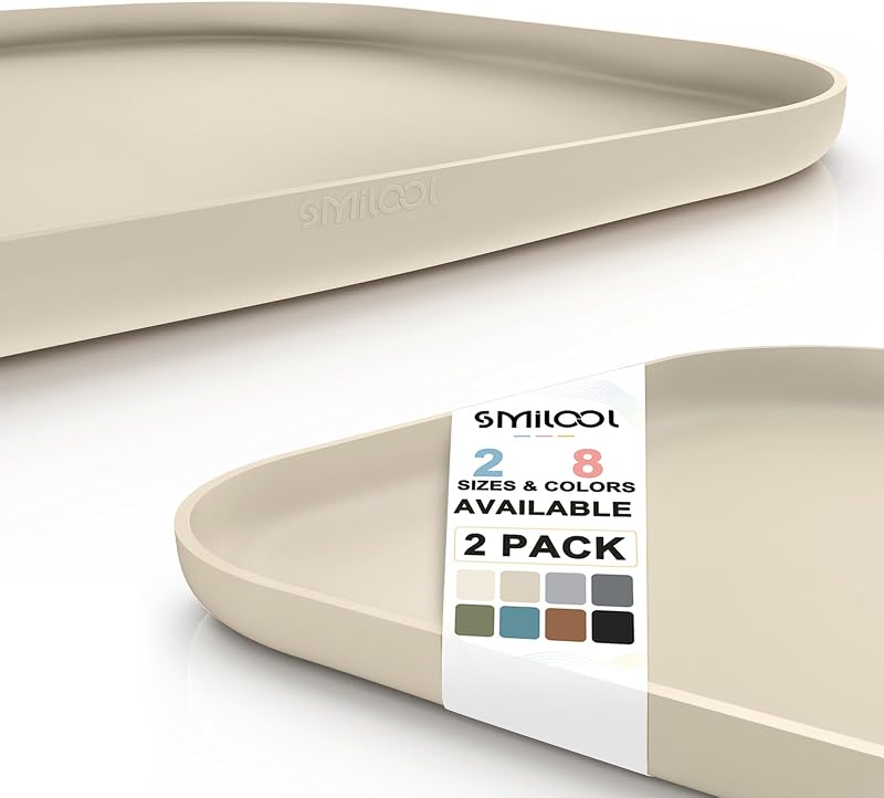 Tapete de Silicone Impermeável para Comedouros de Cães e Gatos SMILOOL com Borda Elevada