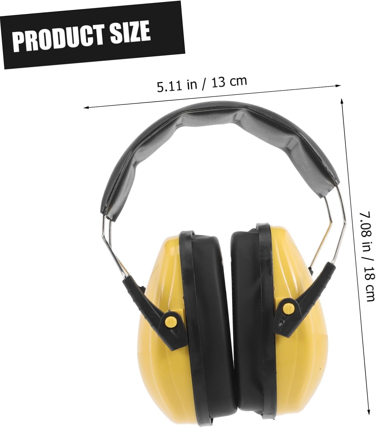 ORFOFE Noise Reduction Earmuffs and Infants, Comfortable Yellow Ear Muffs with Noise Blocking, Soft Hearing Protection for Sleep and Travel