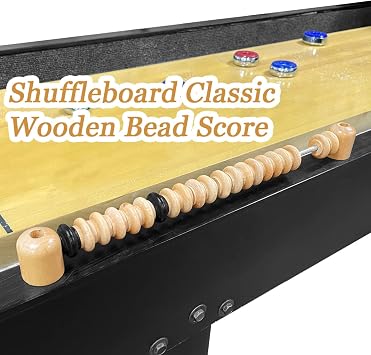 Shuffleboard Score Keeper,Classic Wooden Bead Score System