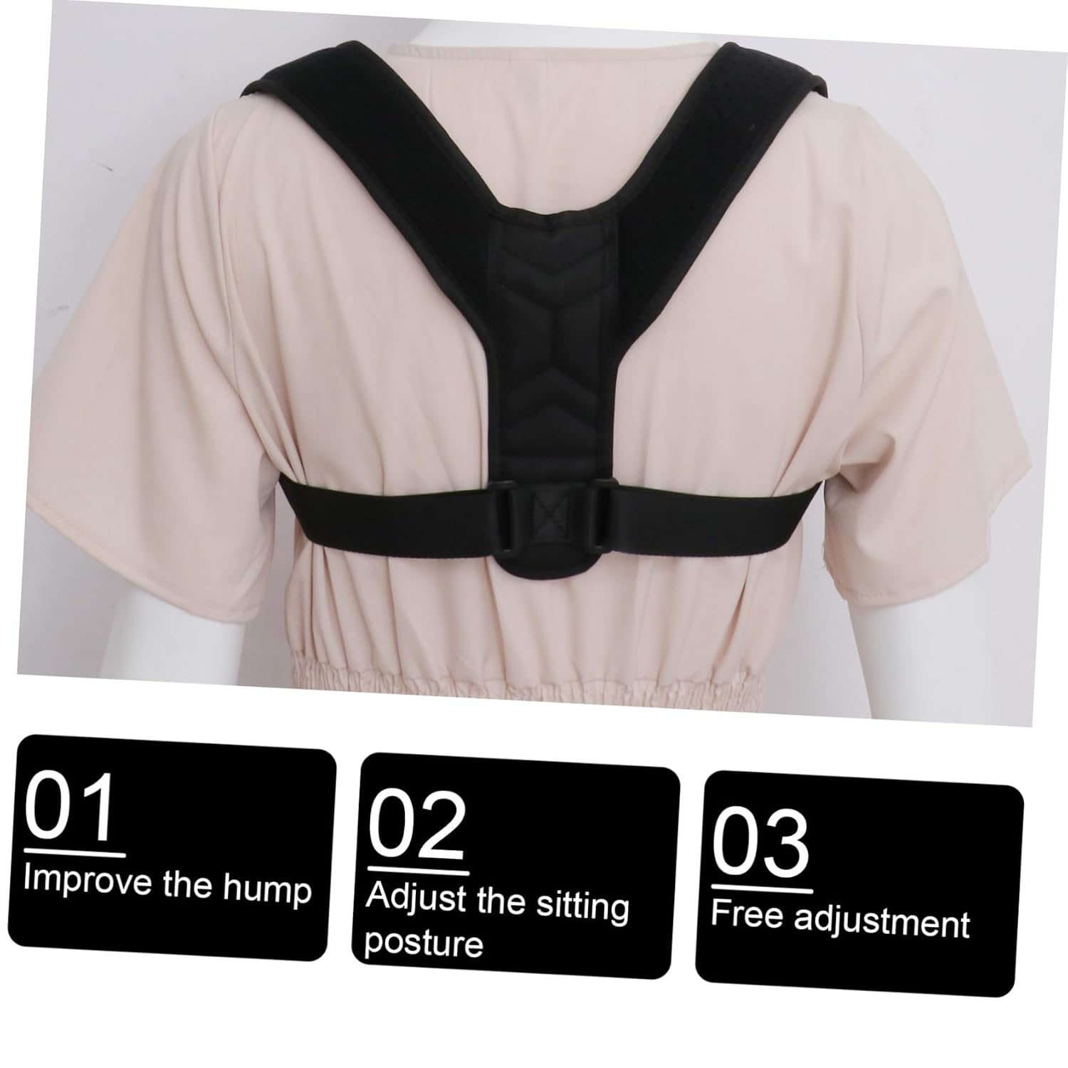 Adjustable Back Brace for Posture Corrector for Men Hunchback Corrector Shoulder Support