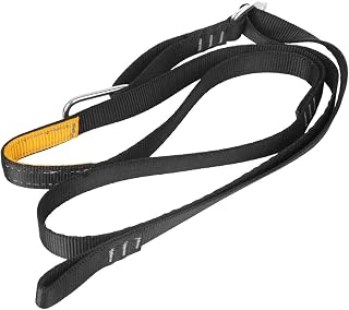 FILFEEL Outdoor Foot Ascender Belt for Climbing Mountaineering, High Strength Aluminum Alloy Lightweight Ergonomic Slip Quick Attach Gear fit Rock Ice Via Ferrata Hiking Accessories