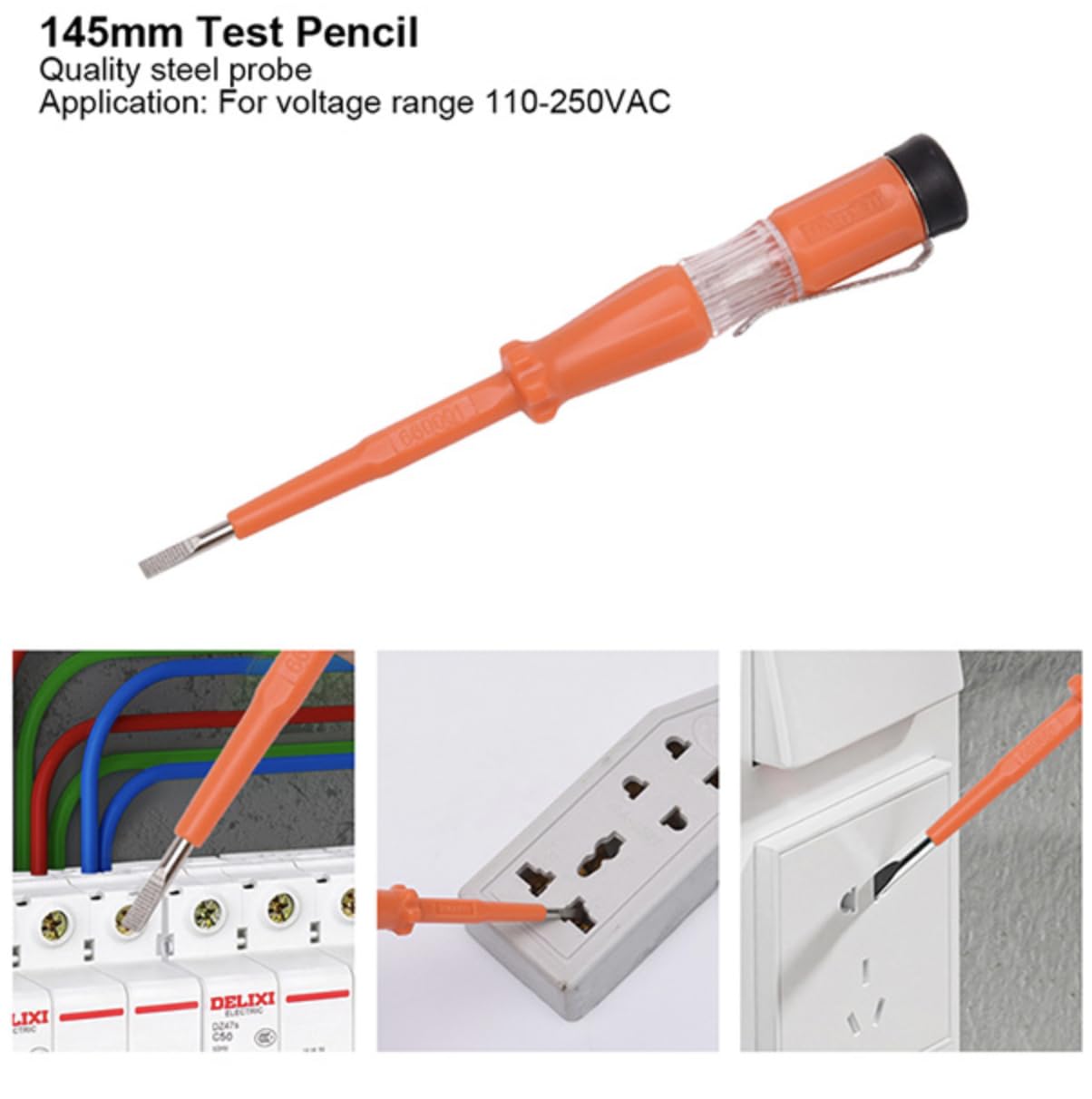 Edward Tools Juego de destornilladores Pro de 10 piezas, destornilladores Phillips y de cabeza plana, destornilladores gruesos, destornillador SZ, lápiz de prueba de voltaje, mangos ErgoGrip,