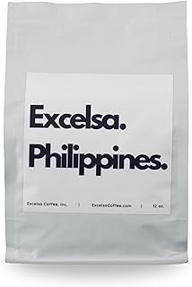 Excelsa Coffee – Philippines Medium Roast Whole Bean Coffee, 12 oz – Rare Excelsa Bean, Fruity & Tart, Naturally Lower Caffeine, Pesticide-Free