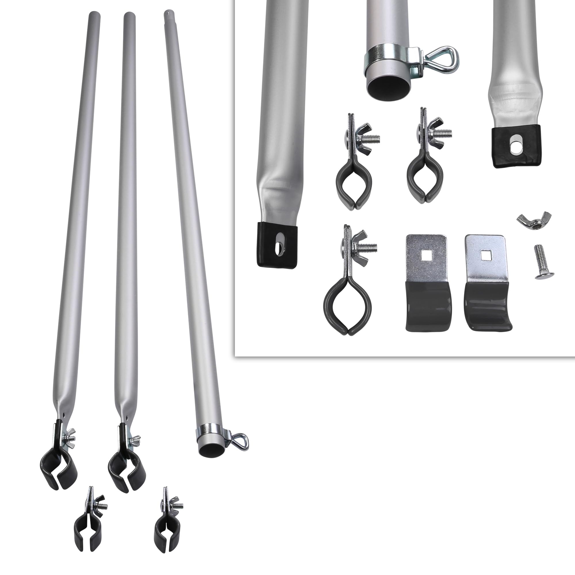 your GEAR Connection Pole - Verandastange, teleskopierbare Auflagenstange aus Aluminium für Vorzeltgestänge