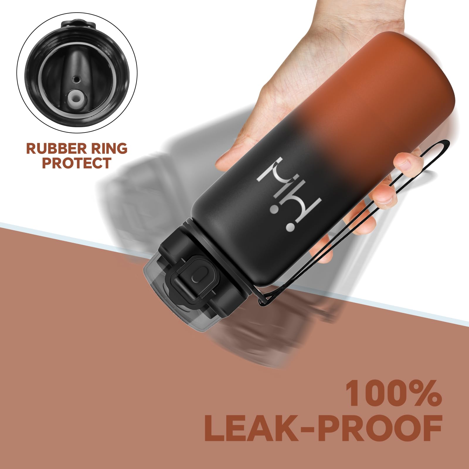 Gourde Isotherme - Gourde Isotherme 750 ml - Thermos Avec Paille - Double Isolation - Gourdes Inox - Facile à Nettoyer - Bouteille Thermos, Bouteille d'eau pour École, Randonnée, Sport, Camping - 4