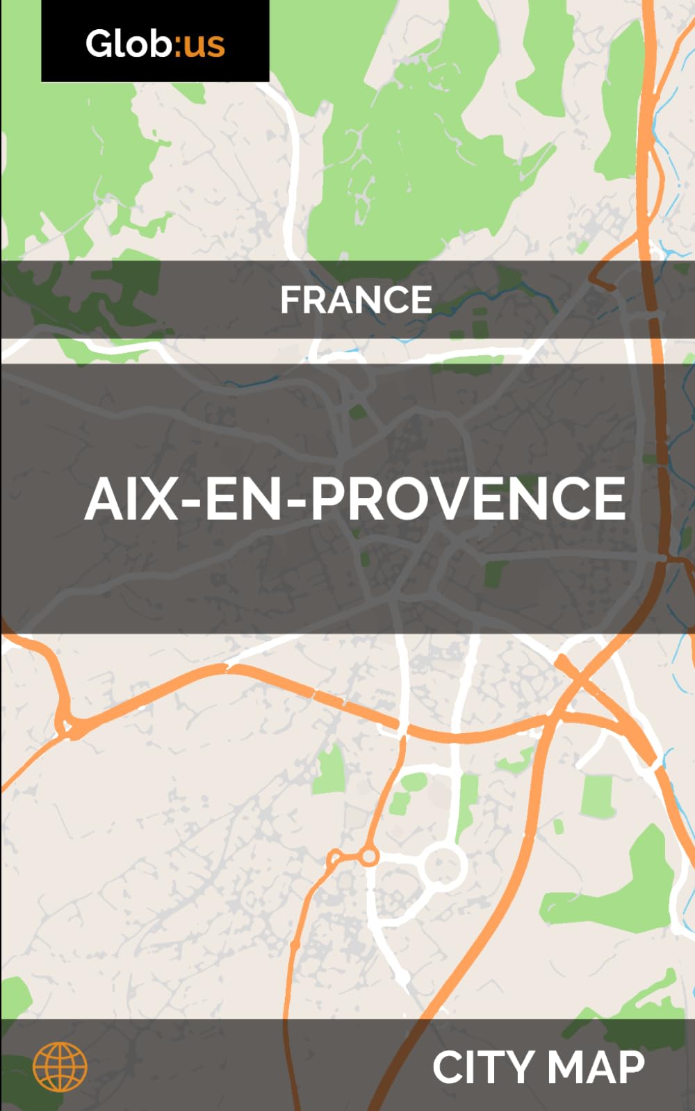 Aix-en-Provence, France - City Map