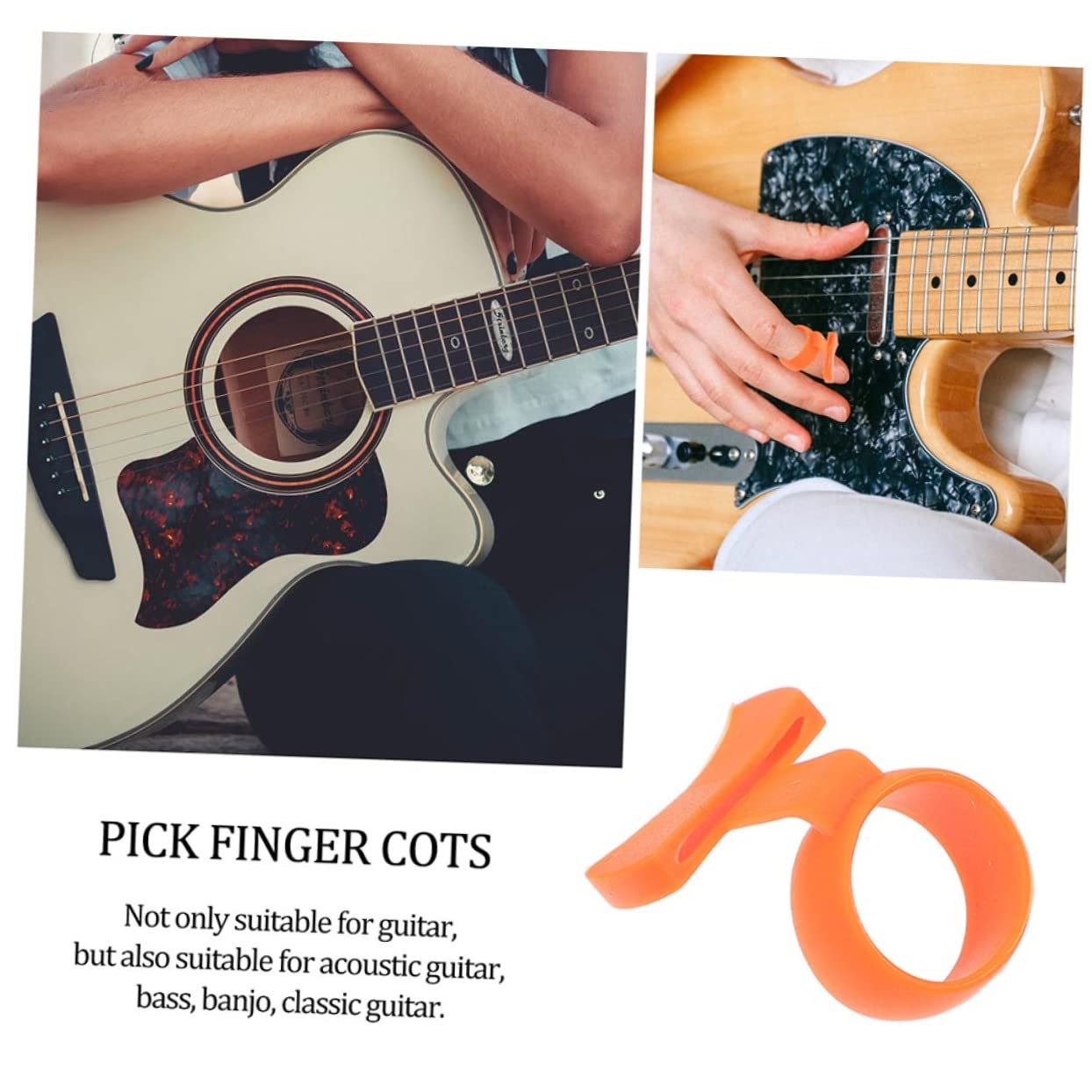 VICASKY 8stücke Guitar Picks Organizer Rutschfester Gitarren-pick- Für Effektives Fingertraining Und Einfache Aufbewahrung Gitarre Akustikgitarre Und Ukulele