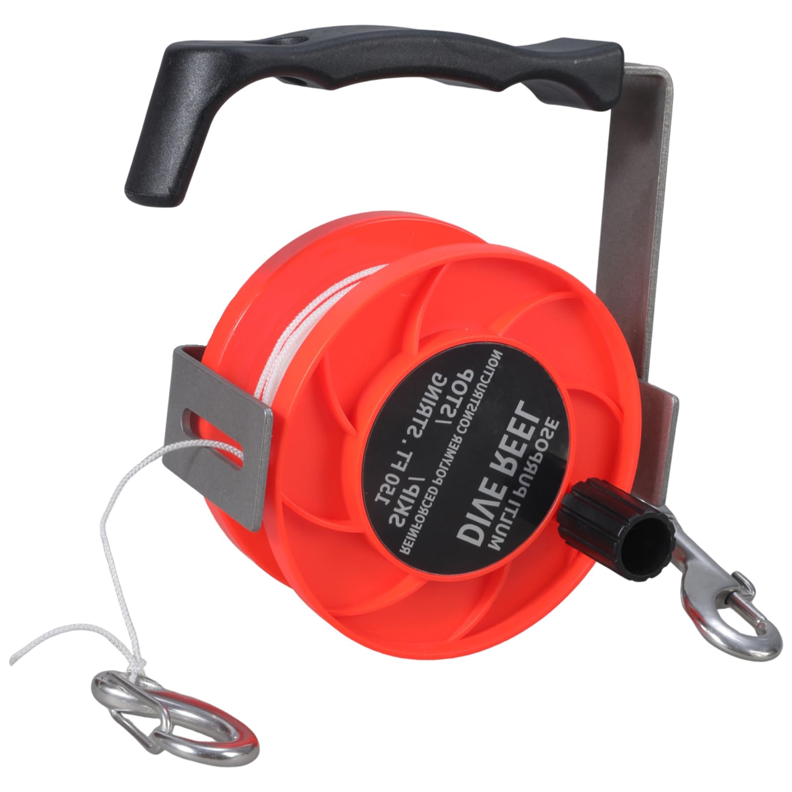 High-Strength Metal Diving Line Reel with Comforts Grips for Wreck Exploration & Underwater Fishing Underwater Reel