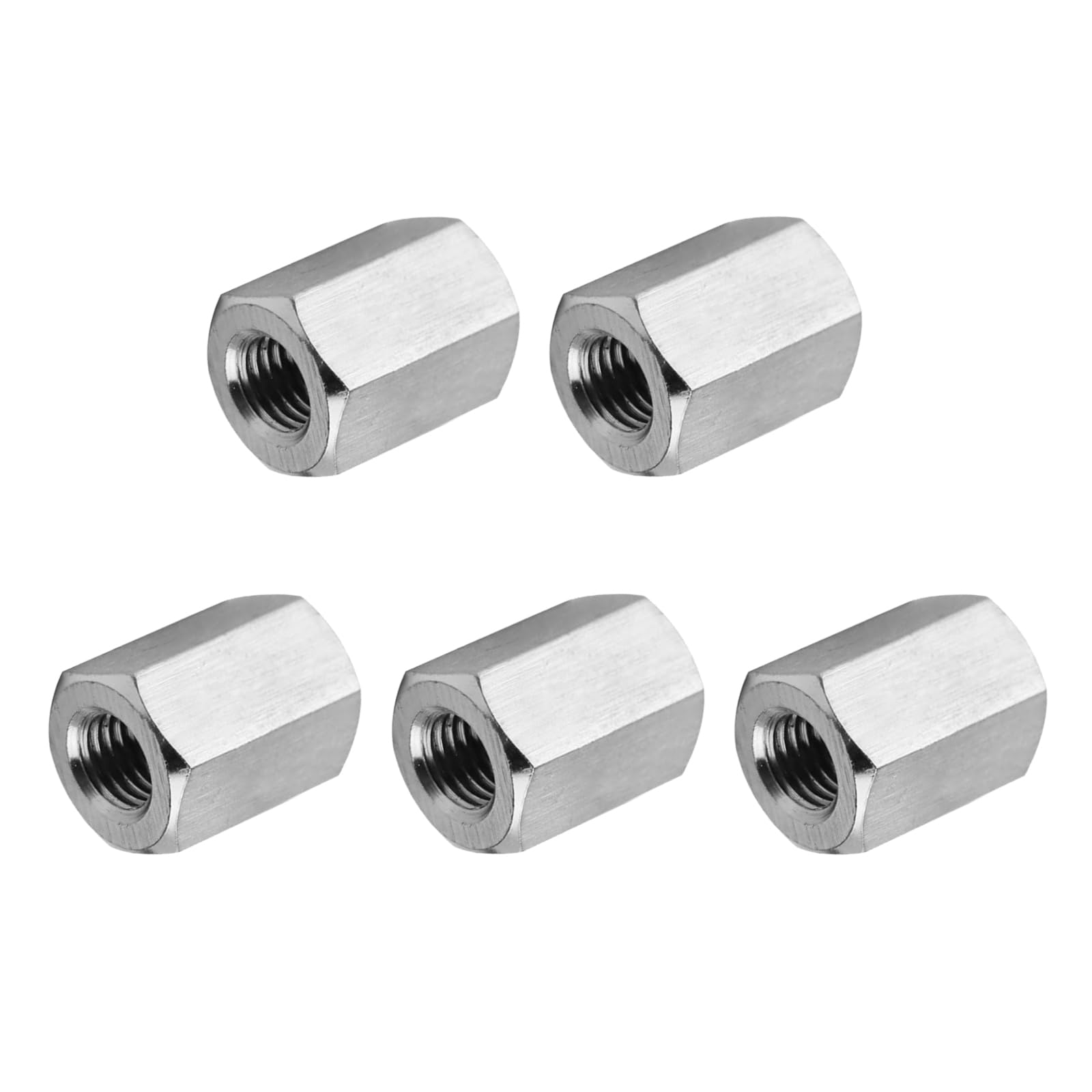 Stainless Steel Coupling Nuts - 4 Pcs 1/4-20 UNC -12 Stainless Steel Coupling Nuts - 4 Pcs 1/4-20 UNC -12