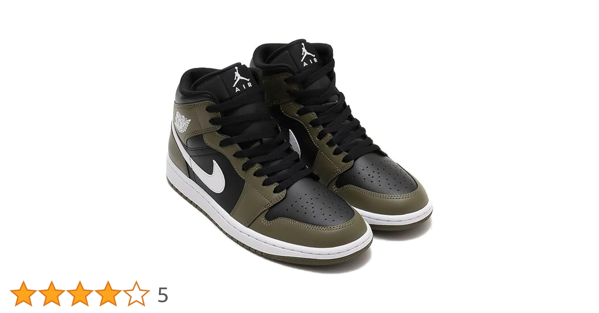 美品　Nike Air Jordan 1 MID ブラック　27cm JORDAN BRAND AIR JORDAN 1 MID BLACK/IRON GREY-WHITE