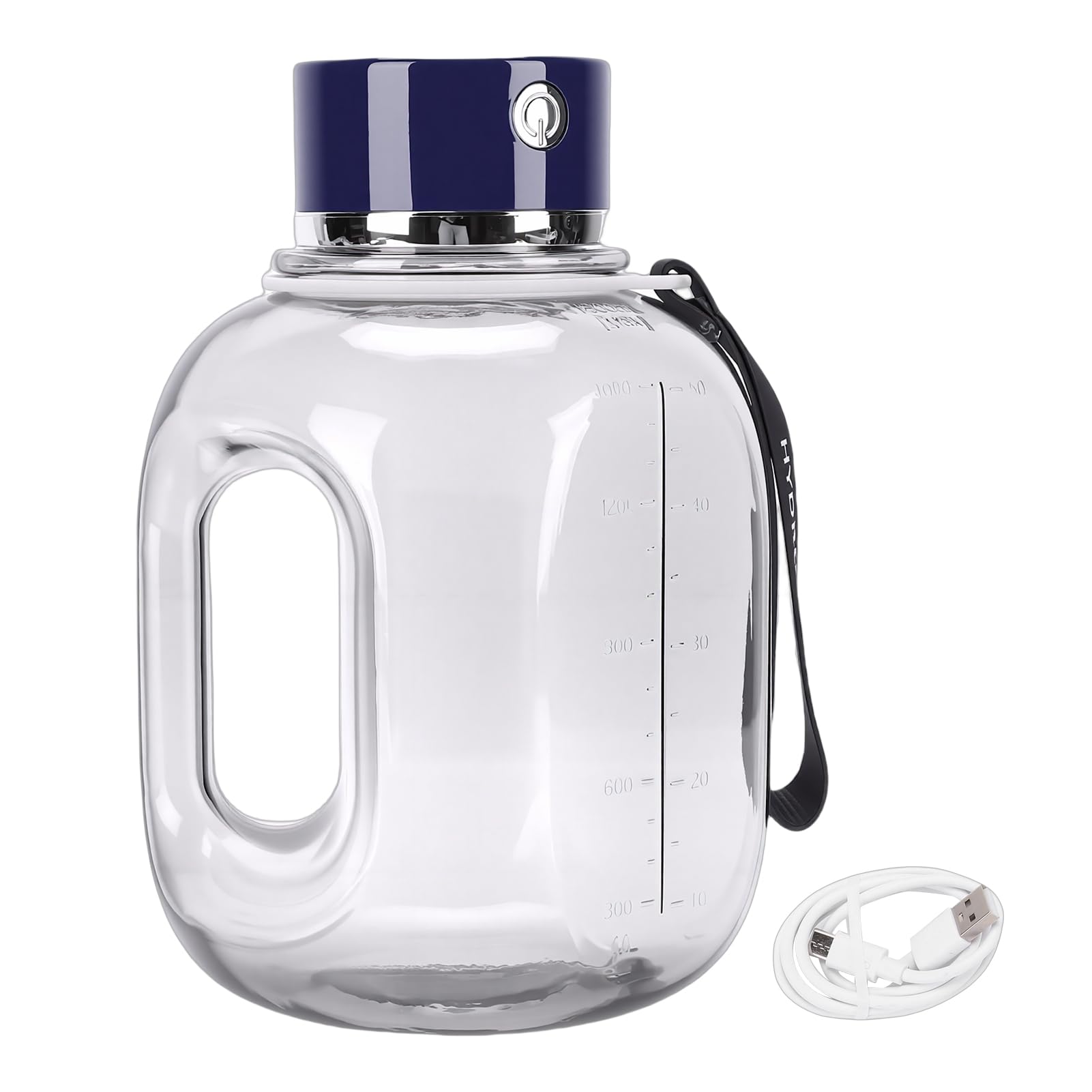 Asixxsix Generador De Agua De Hidrógeno En Botella, Ionizador De Agua Recargable De 1.8 L Hasta 1800 Ppb En 3 Minutos Jarra De Deportiva Portátil a Prueba De Fugas Para Fitness (BLUE)