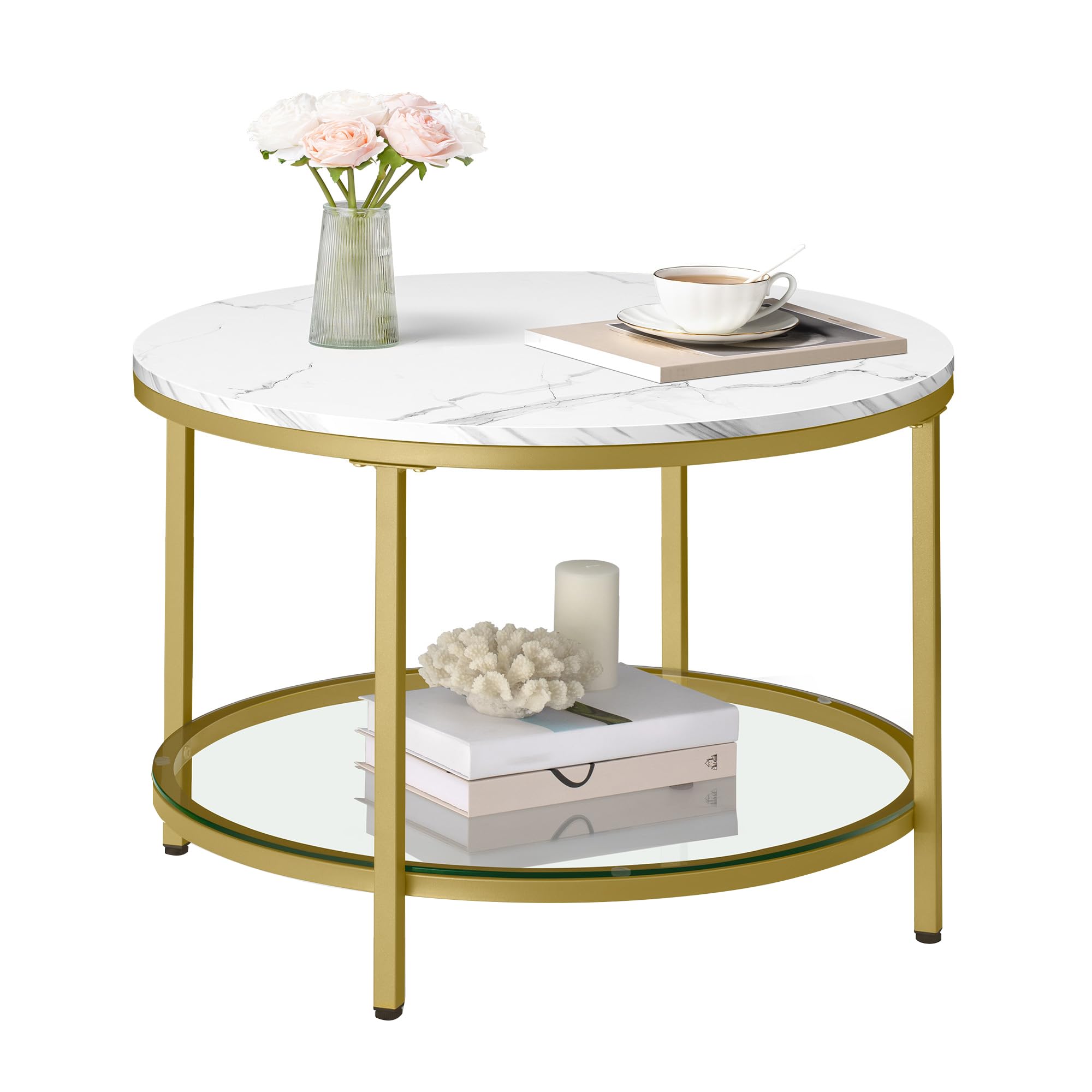 Glazen Consoletafel SucceBuy met 2 Niveaus, Rechthoekig, Modern Glazen Consoletafel SucceBuy met 2 Niveaus, Rechthoekig, Modern