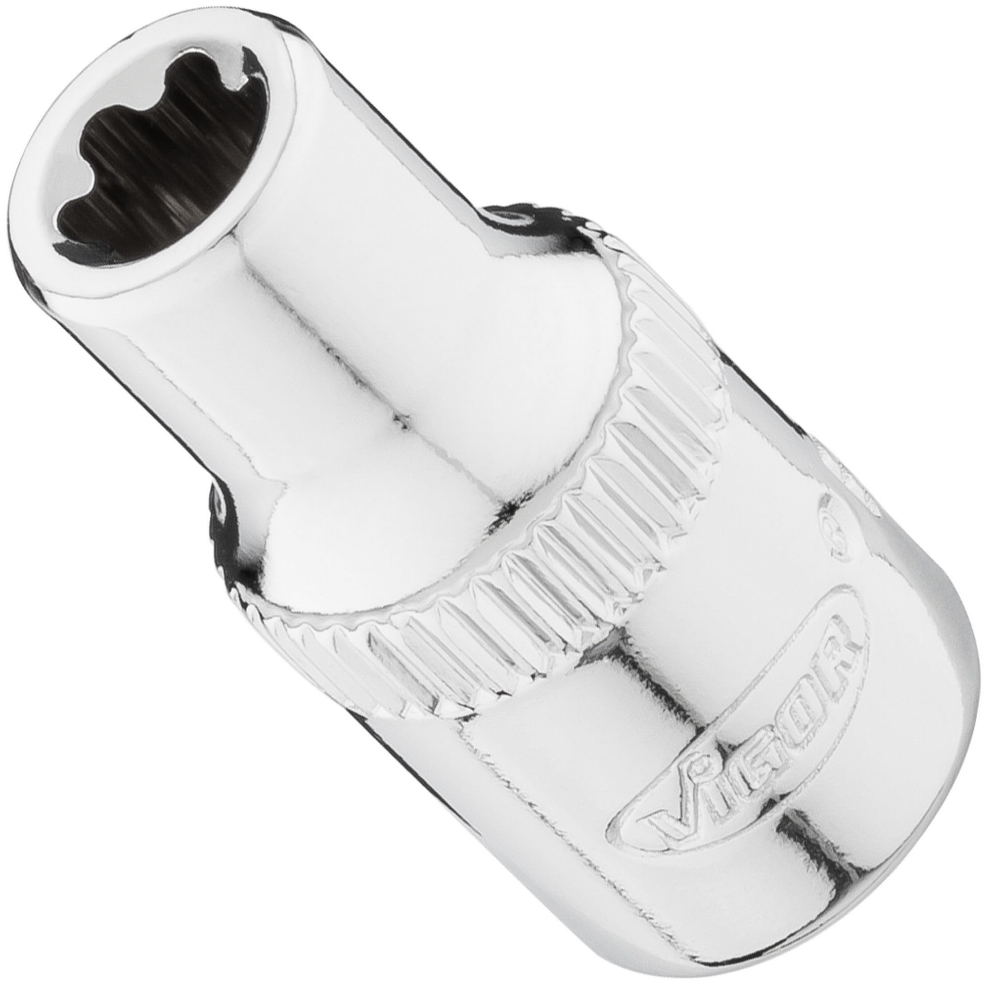 ViGOR T-Plus Socket Spanner Insert V7920-EPR6, 1/4 inch Socket Spanner Insert EPR6, Durable and Robust, Ideal for workshops and DIY Enthusiasts