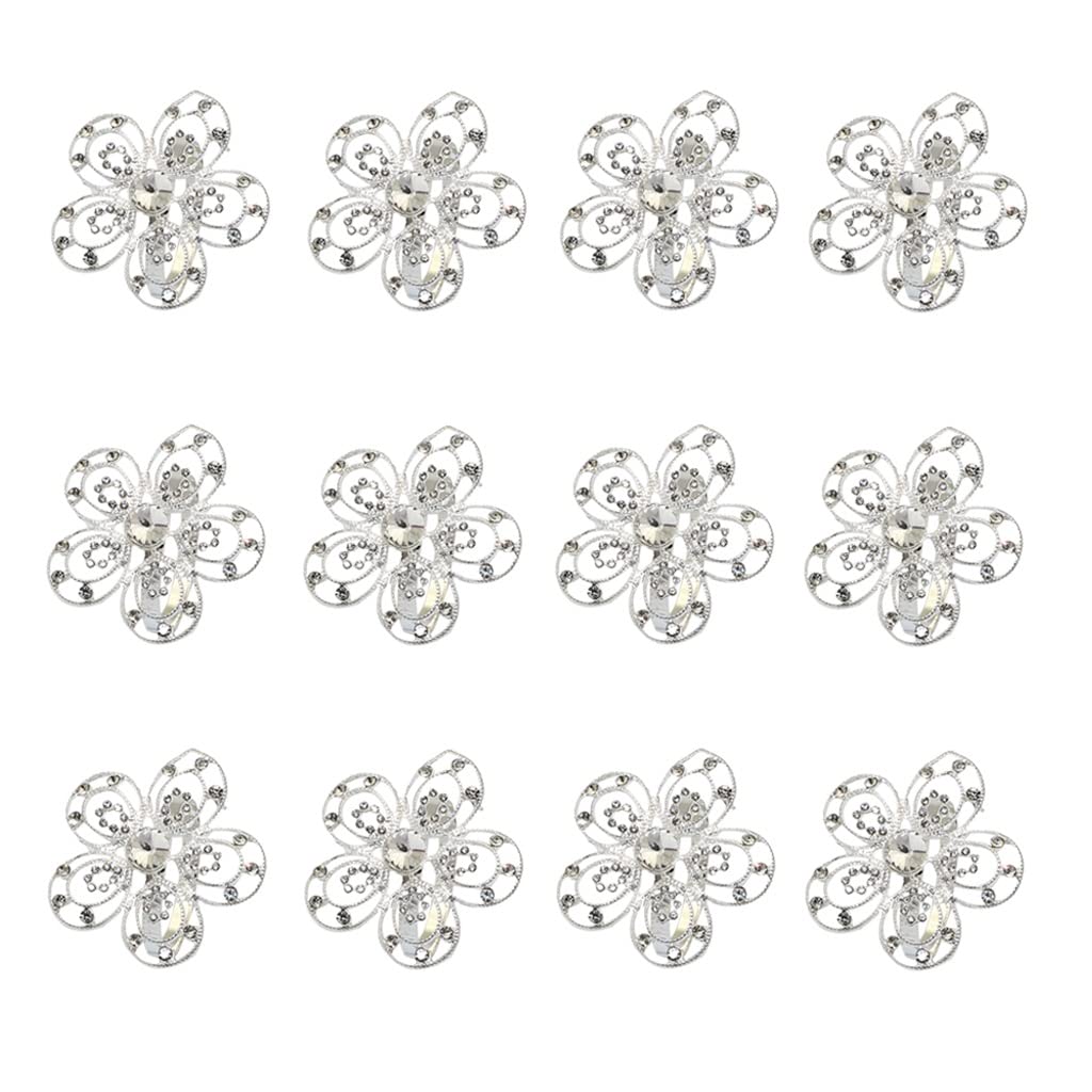 Anillos de Restaurante servilletero de Boda Hebilla de servilleta de Diamantes de imitación para decoración de Mesa de Fiesta de Cena de Boda