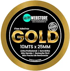 Fita Adesiva Gold 10Mts x 25mm - Para Prótese Capilar