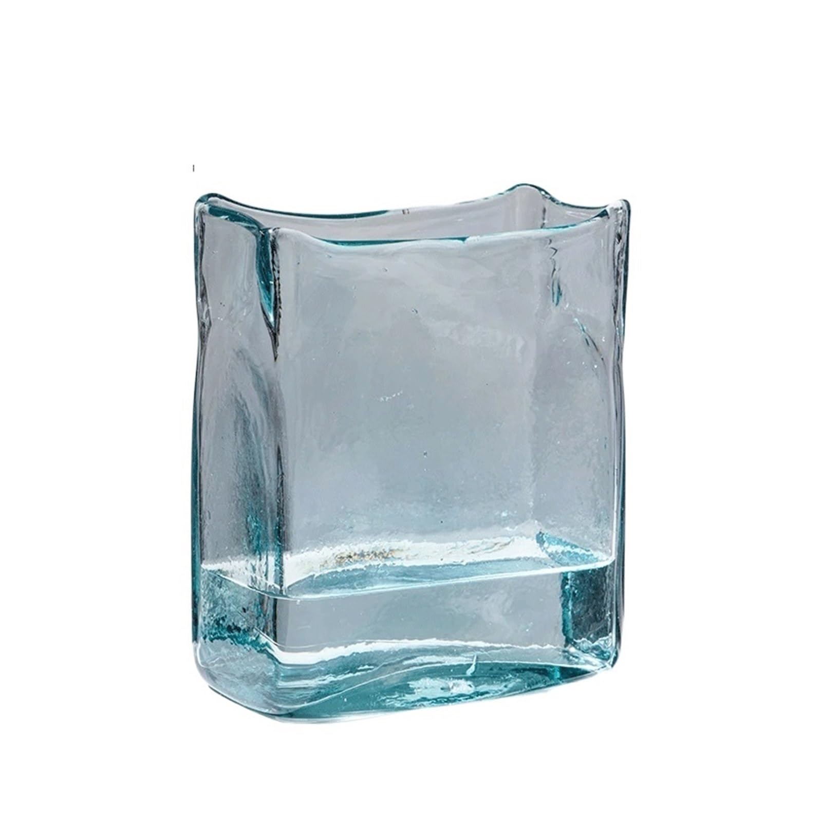 Vase à fleurs hydroponique carré petit modèle pot lys rose artisanat