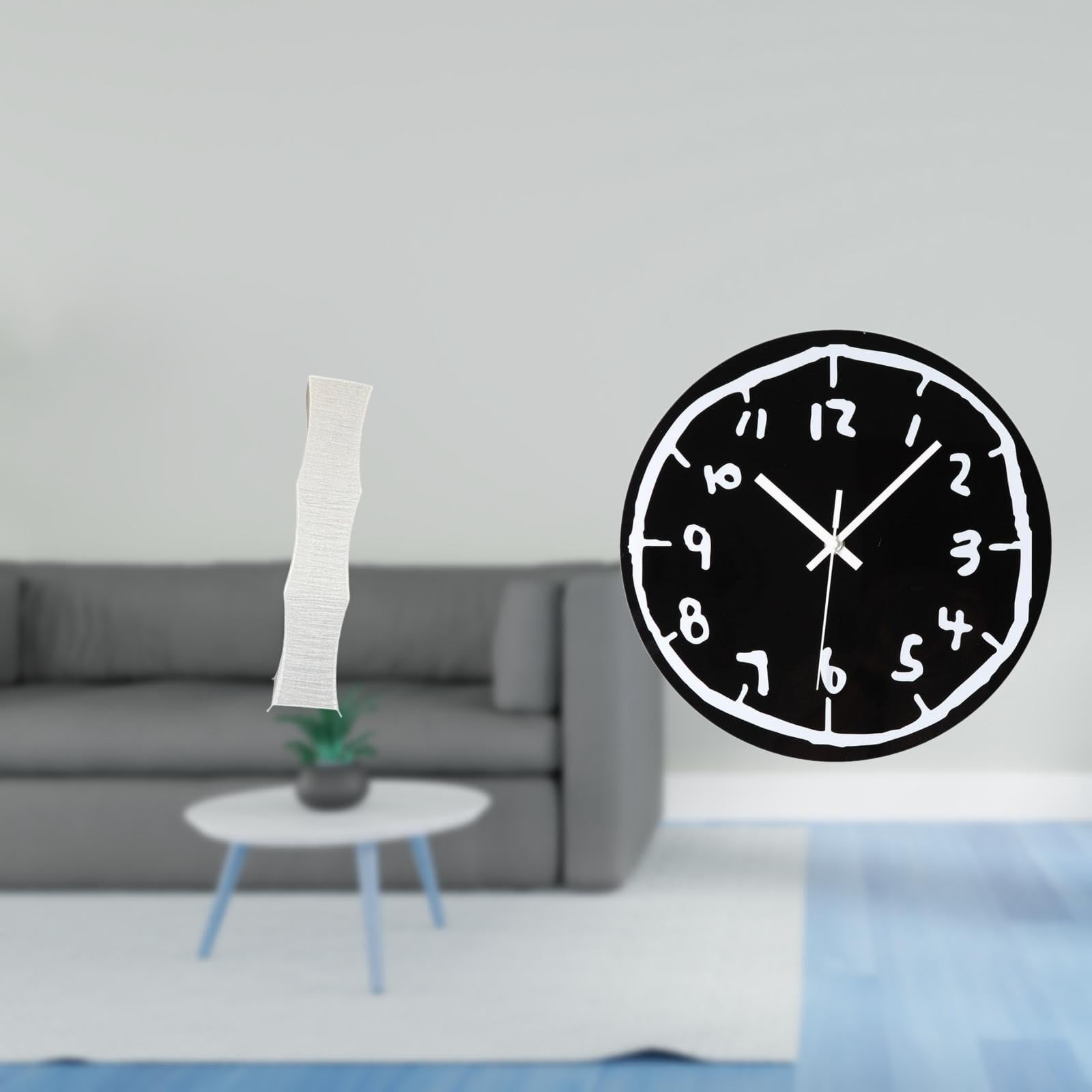 Enakshi® Living Room Standing Lamp Shade with Modern Minimalist Art Acrylic Wall Clock Ornament for Office Kitchen Dining Room Decor|Home & Garden | Lamps, Lighting & Ceiling Fans | Lamp Shades-image-32
