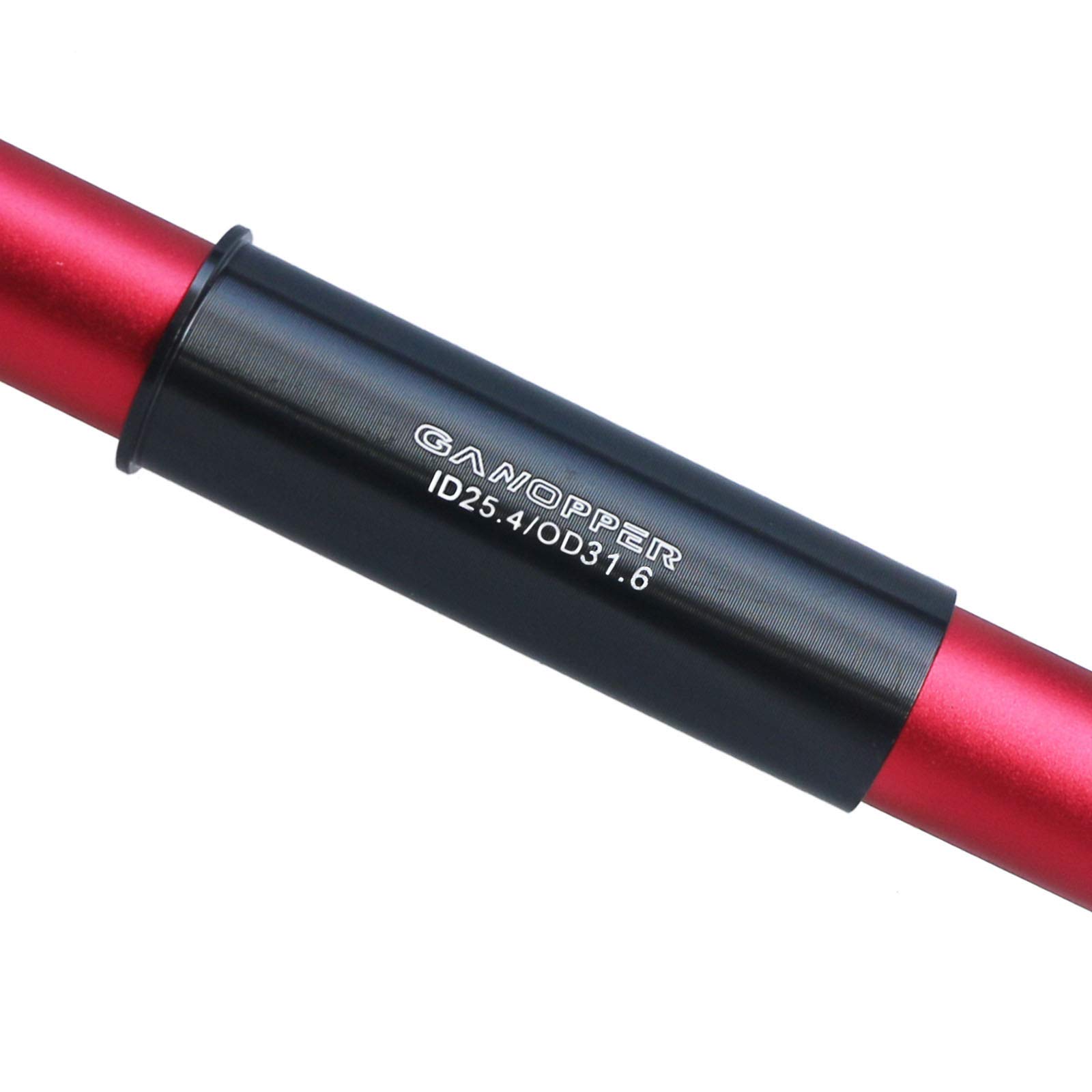GANOPPER Seatpost Shim 25.4 to 31.6mm Mountain Bike Seat Post Adapter 31.6 MTB Reducer Alloy Aluminum Bicycle Accessory