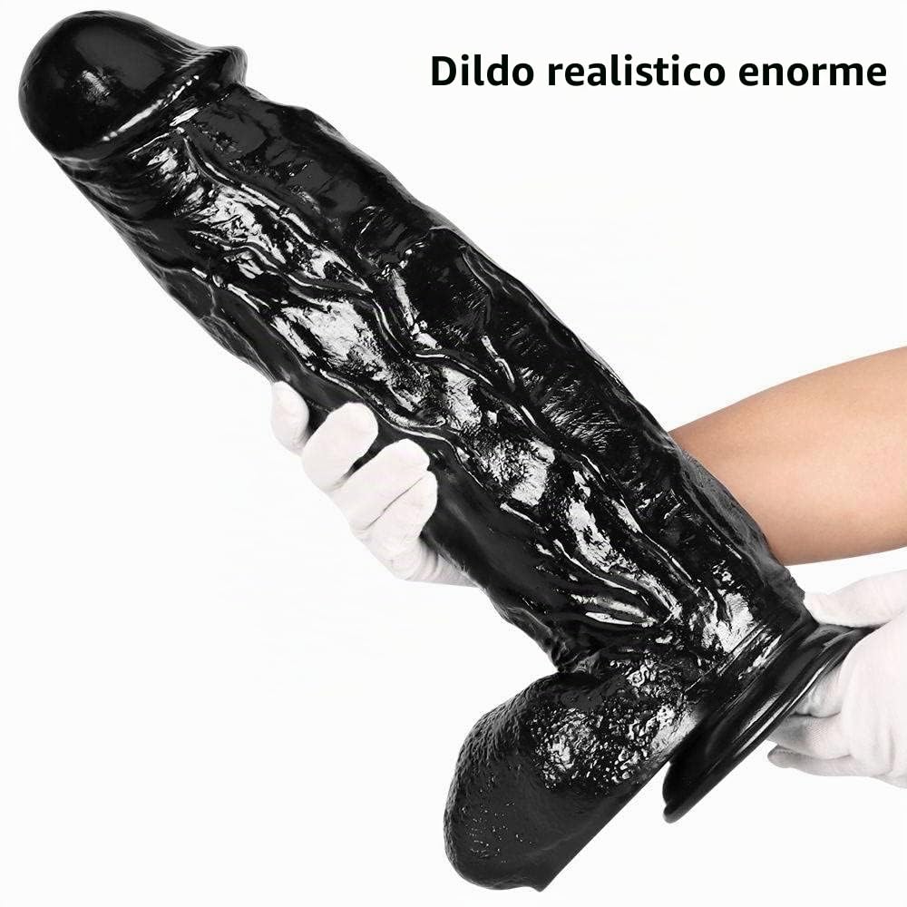 30 Cm,42 Cm,46 Cm Dildo Realistico, Plug Anale, Vibratore Anale Con Ventosa Potente, Mostruoso Nero In Silicone, Plug Anale Vibrante, Giocattolo Erotico Di Grandi