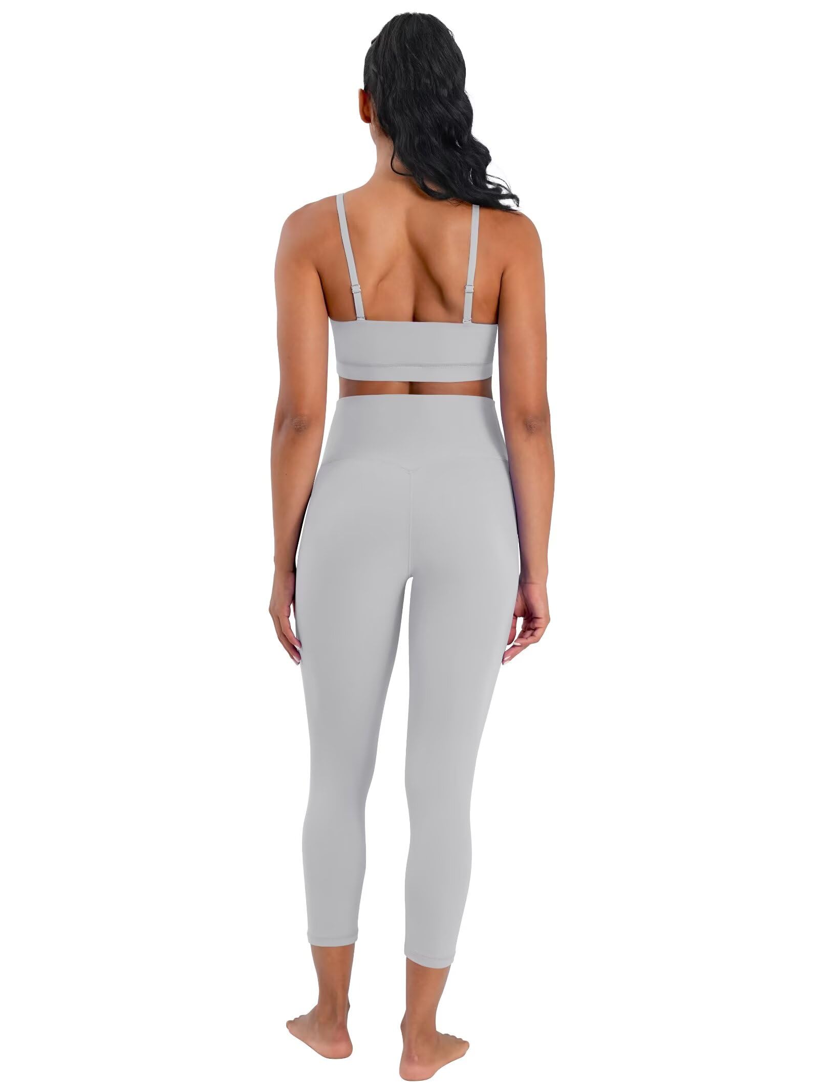 Sunzel Sunzfly Capri Leggings pour Femmes, Pantalon de Yoga à Taille Haute 21"
