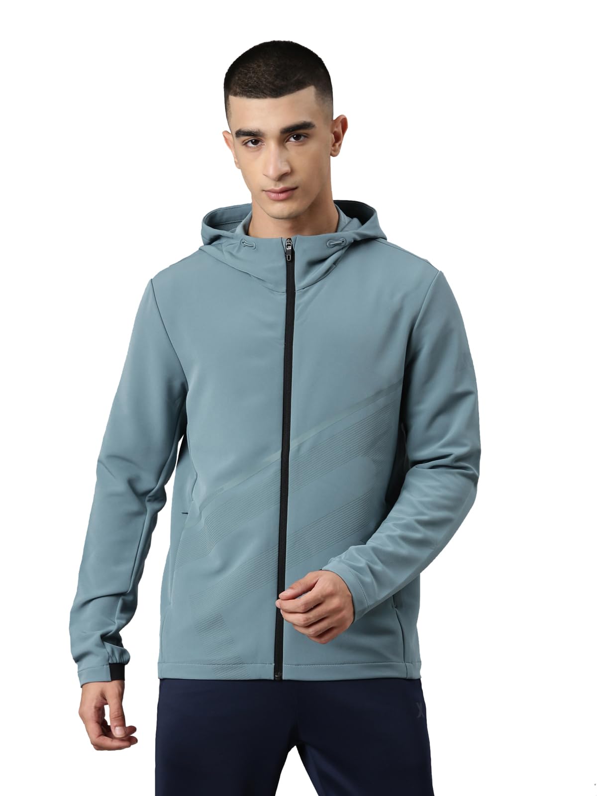 XTEP Shape and Move to Open the Chain Hoodie Training Sports Jacket for Men-picture-19