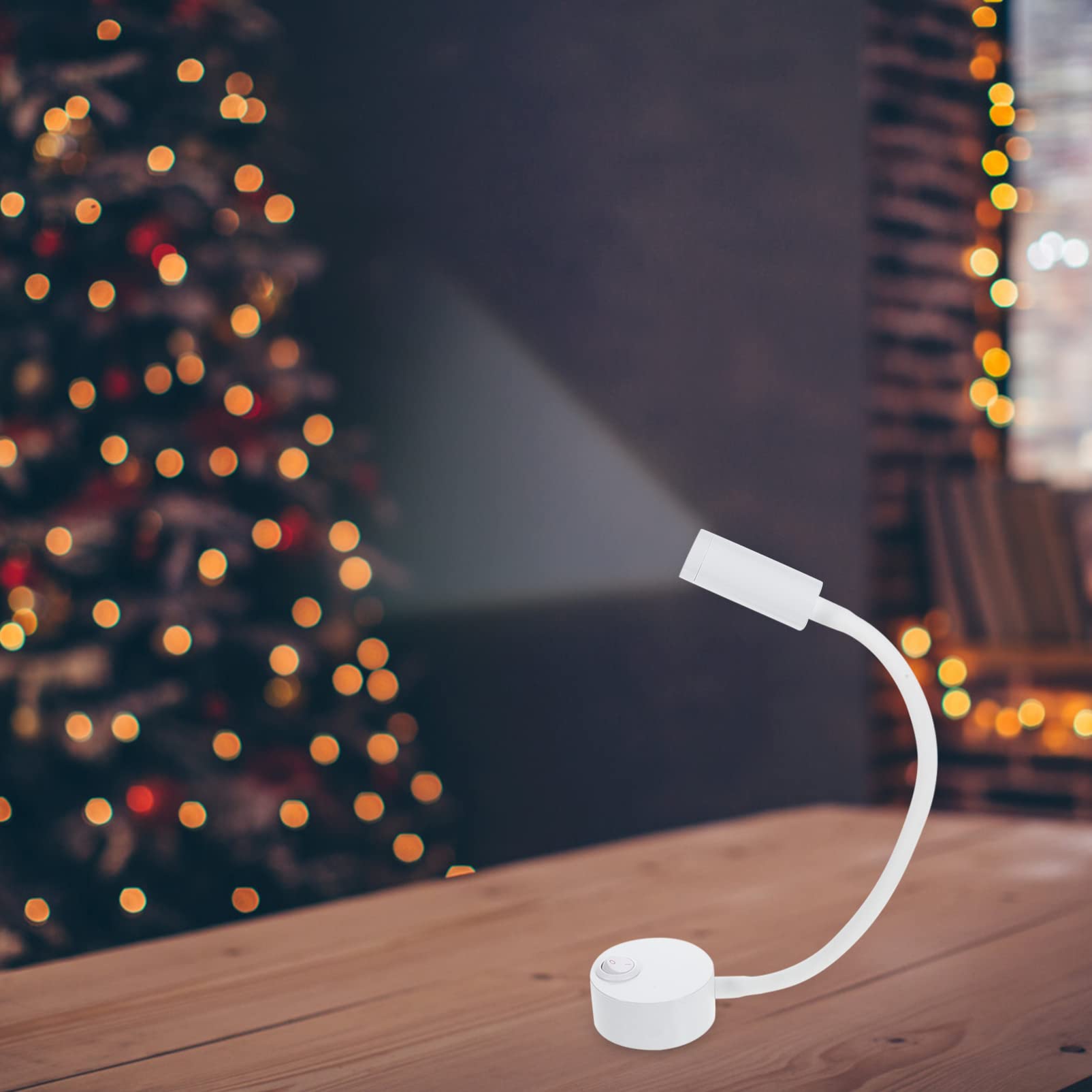 Ciieeo Bedside Reading Light Led Clamp Reading Lamp for Bed Rechargeable for Bedroom