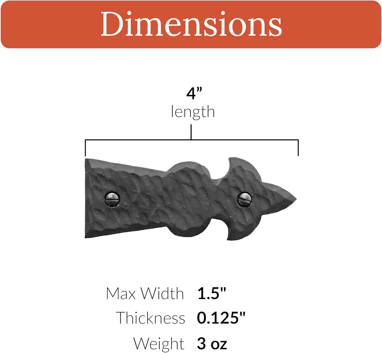 Buy 4 Pack 4 inch Faux Decorative Strap Hinge Black Decorative Strap Hinge Wrought Iron Strap