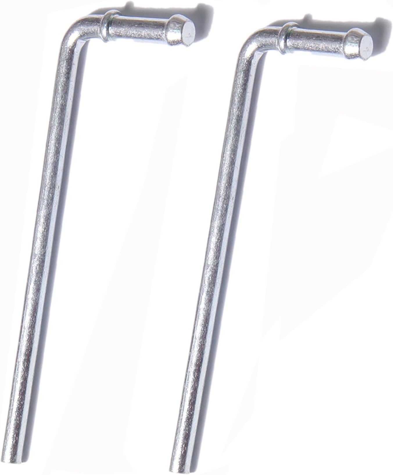 2 pcs Exhaust Hanger rods 3/8 x 7.5 inchs 90 Degree Bend