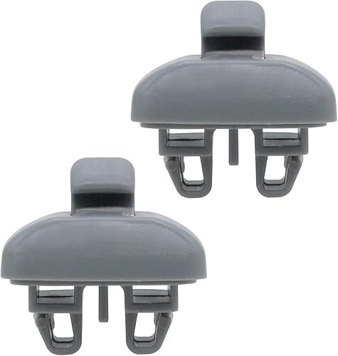 2 PCS 4B0857562 Soporte de clip de gancho para visera solar interior apto para Audi TT A6 S6.OEM 4B0857562 4B0857563. (gris)