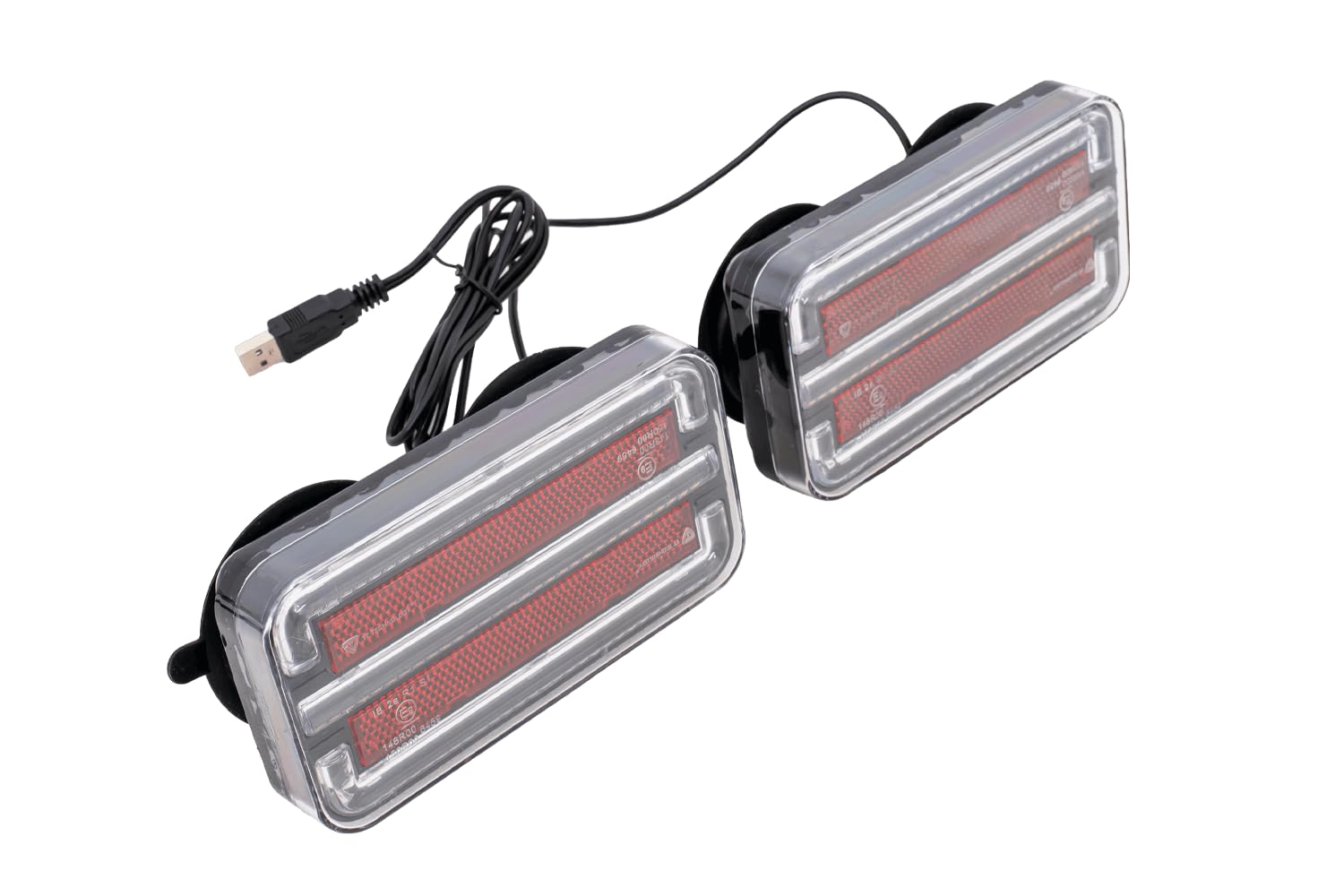 TT.12028B-DI bezprzewodowe światła tylne LED, zestaw po lewej stronie, światło pozycyjne, światło hamowania, dynamiczny kierunkowskaz, 12-24 V, magnetyczne mocowanie, stopień ochrony