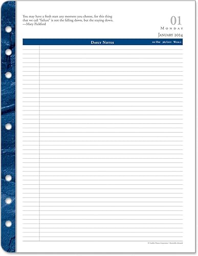 Miniatura 4 de FranklinCovey - Agenda clásica Monticello de dos páginas por día con anillo, de julio de 2023 a junio de 2024