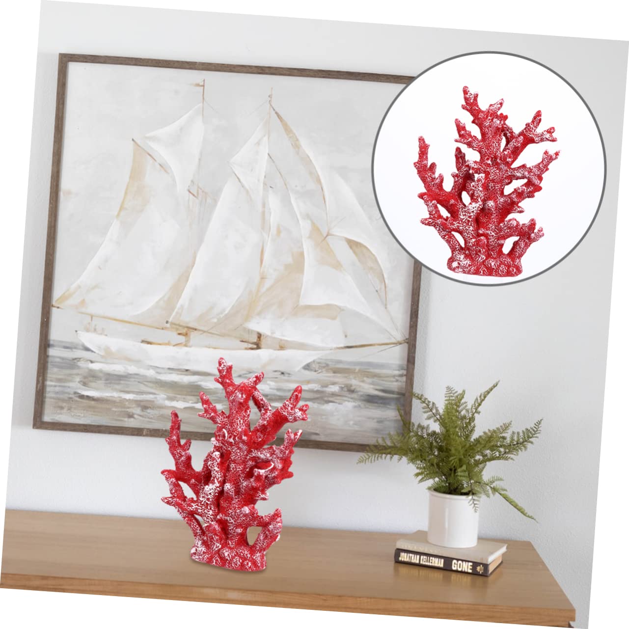 BESPORTBLE Décorations D'aquarium De Style Méditerranéen en Résine Ornement Décoration D'aquarium pour La Maison Bureau Élégant Ornement Décoratif