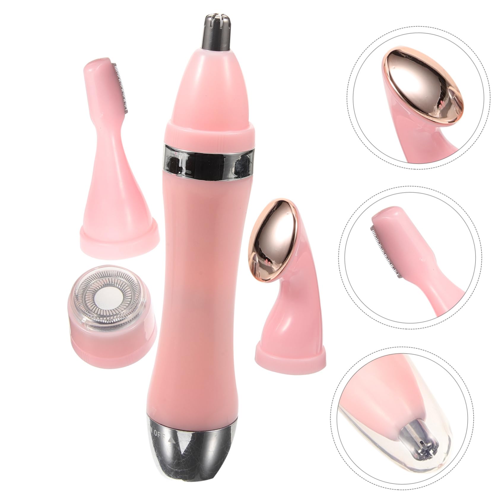 Rasoio Elettrico per Donna Epilatore per Viso e Corpo con Testine di Rasatura Rimuove Peli Superflui e Calli Strumenti di Bellezza senza Fili