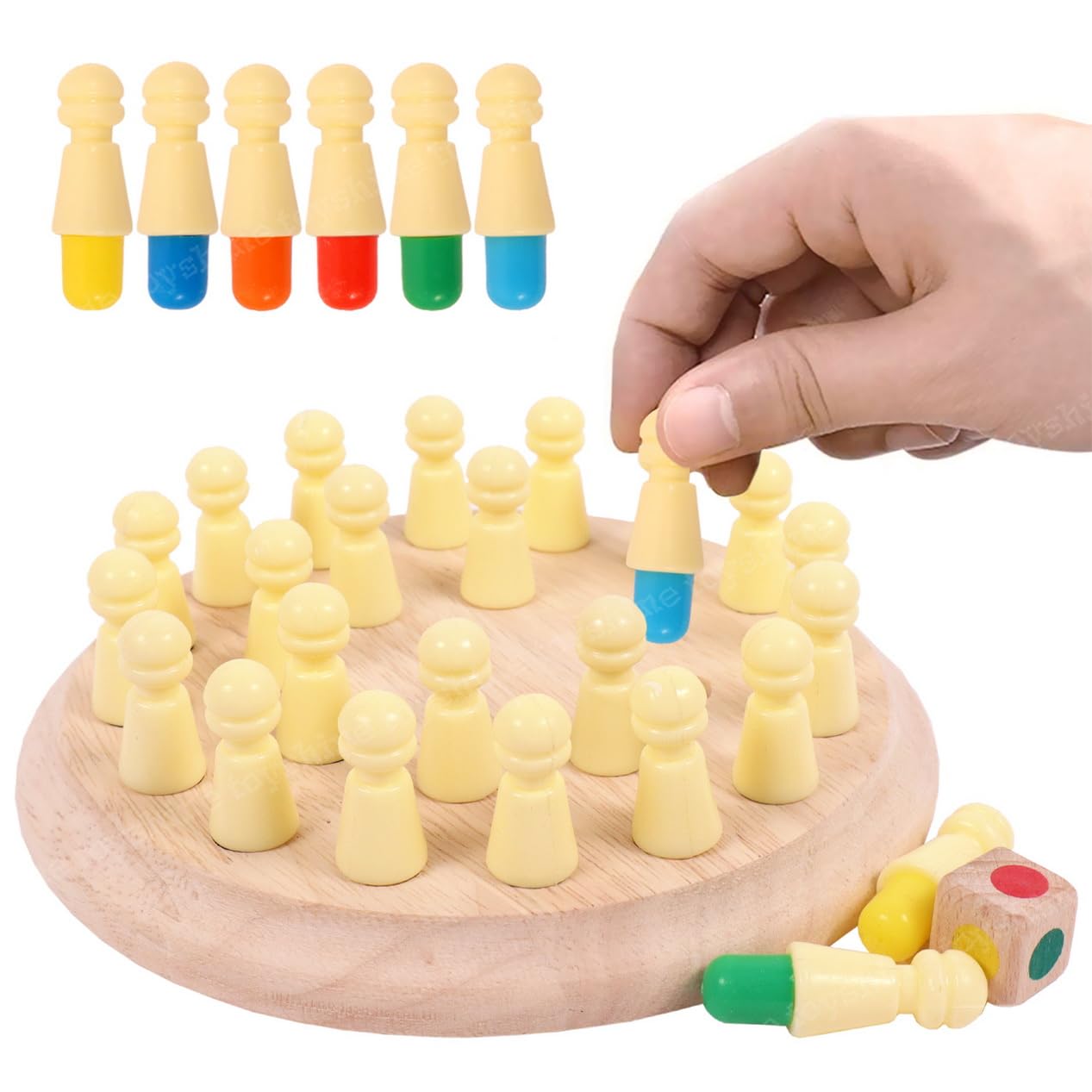 Toyshine Wooden Color Memory Matching Brain Teasers Chess Game with Plastic Coins for Mind Sharpness Learning Activities Educational Montessori Toy for 3+ Age (B0CR74BM34) Amazon Price History, Amazon Price Tracker