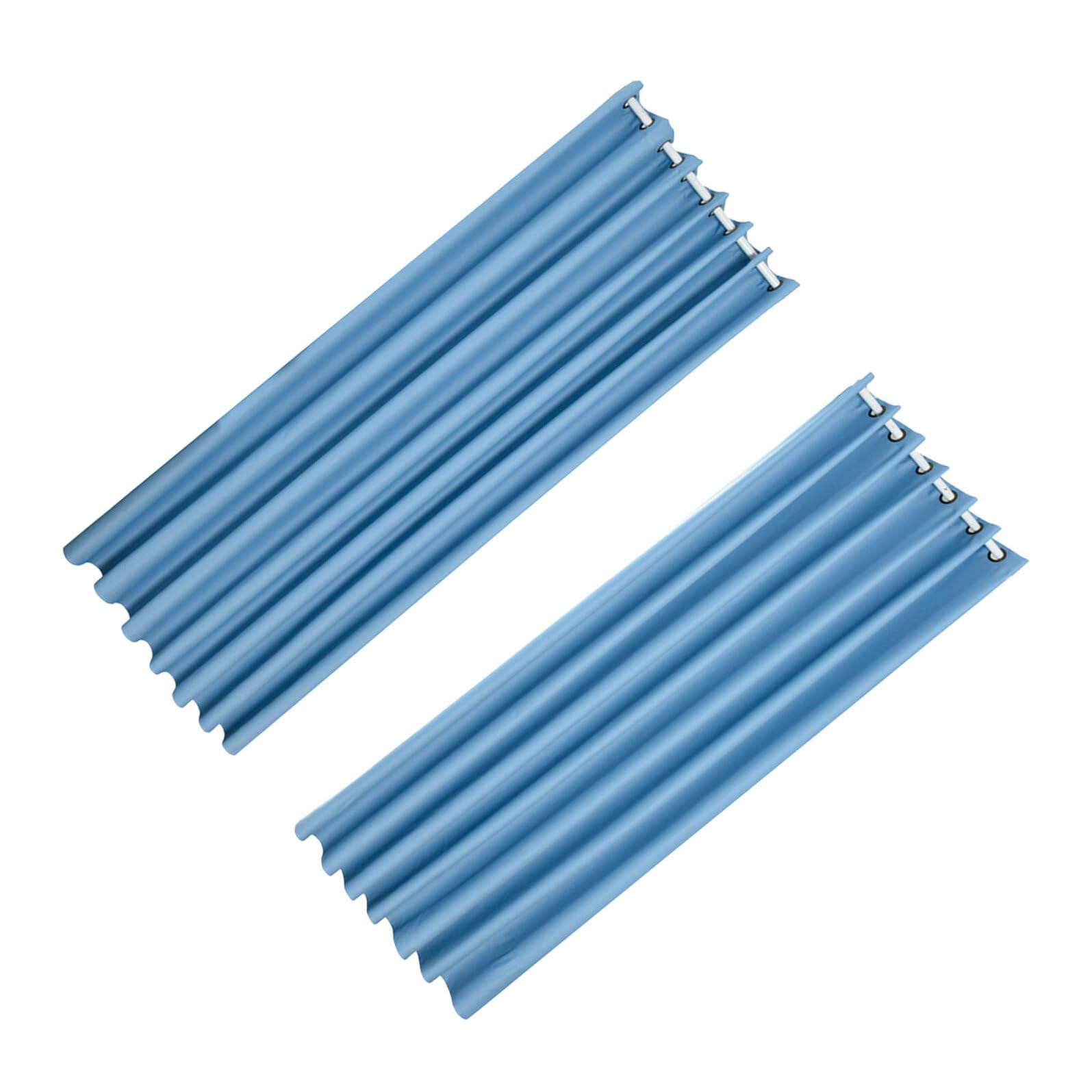 Rideaux occultants bleu en tissu haute densité de qualité supérieure