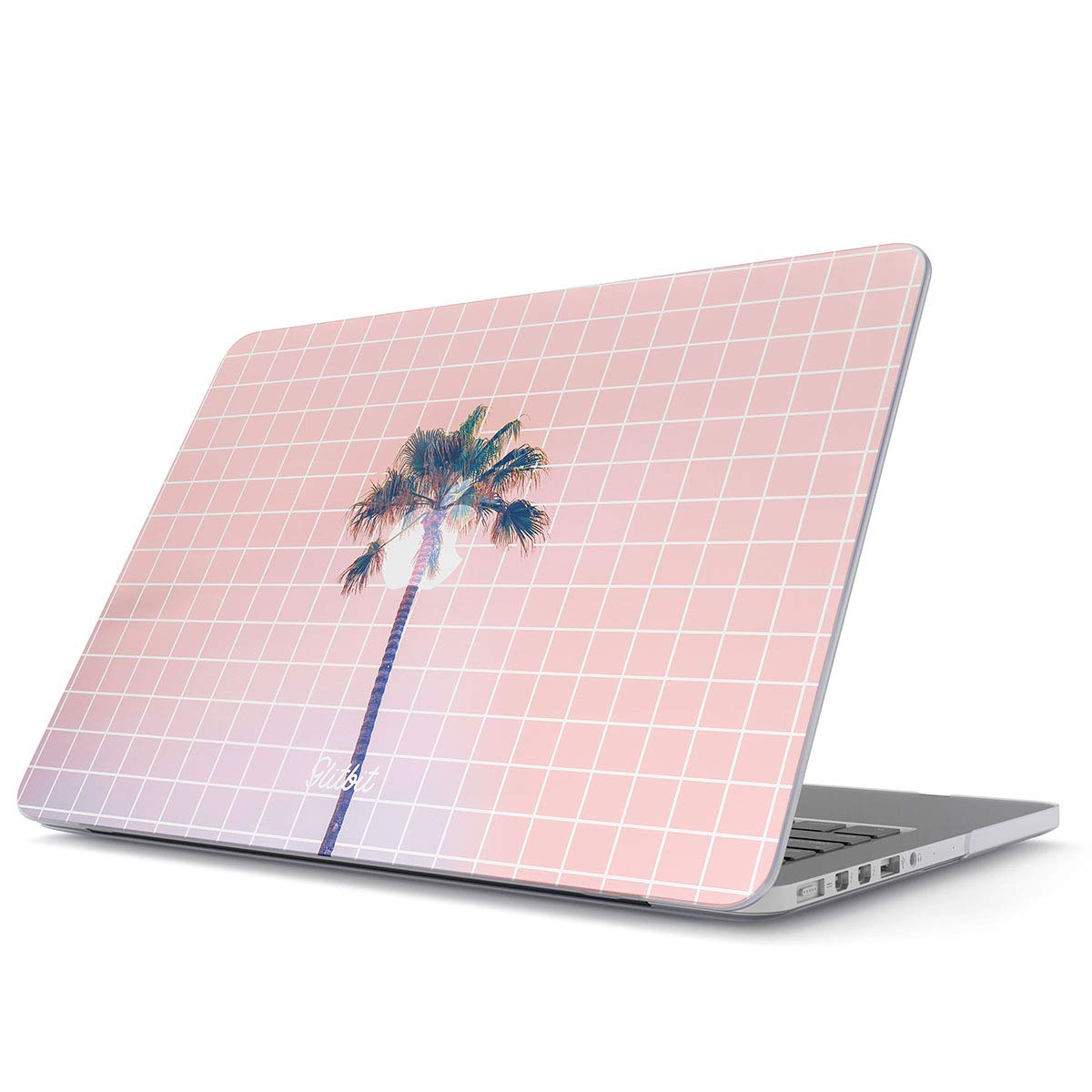 GlitbitHard Case Cover Compatible with MacBook Pro 15 Inch Case Release 2016-2018, Model: A1990 / A1707 with Touch Bar Palm Tree Summer Tropical Heat Good Vibes Chill Sun Beach Ocean Sea