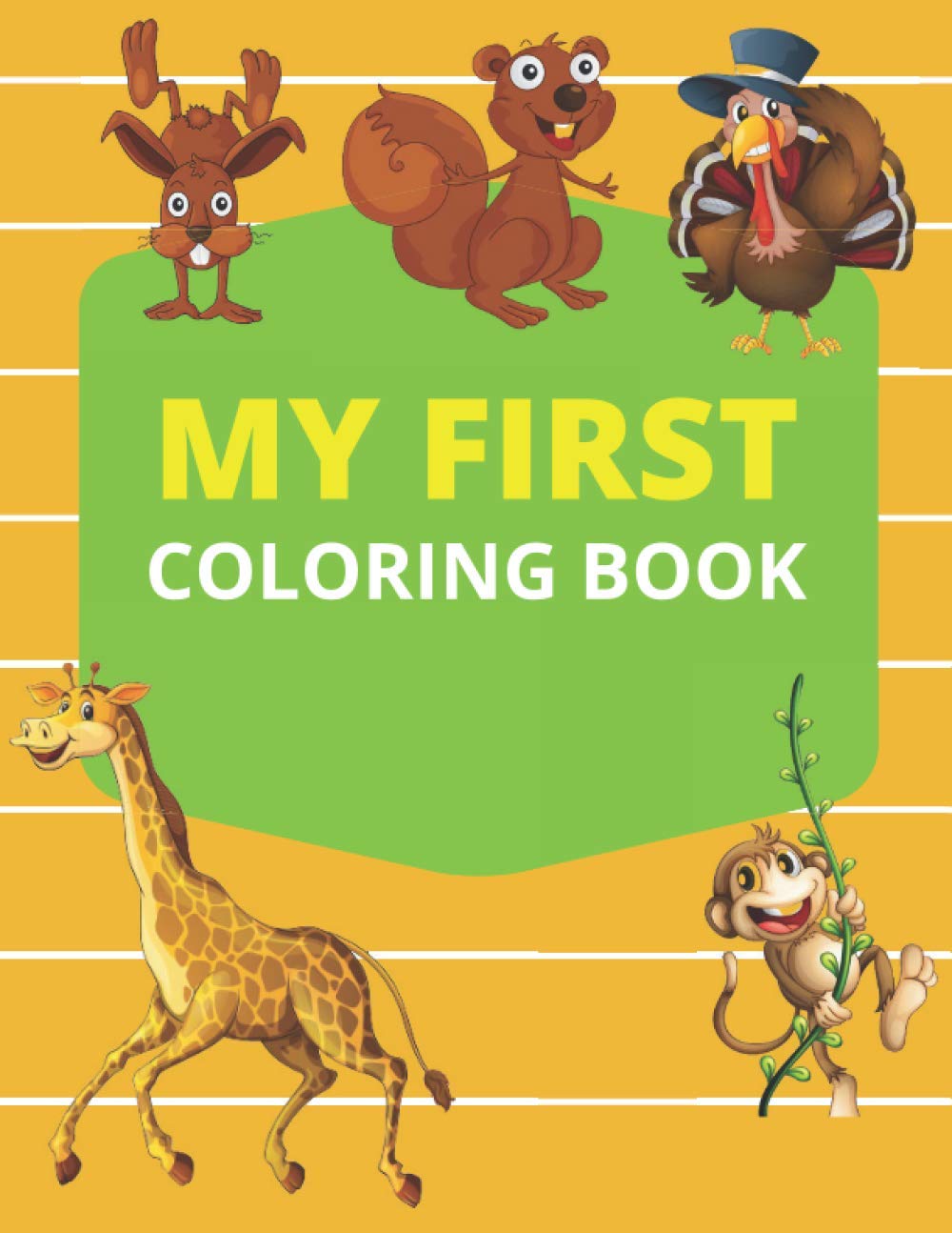 My first coloring book: Coloring book for 1 year old
