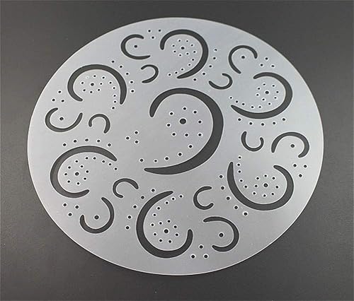 Miniatura 6 de Plantillas de plástico 4 en 1 para tartas, plantillas de aerosol de flores, moldes para pasteles de cumpleaños, decoración de herramientas de