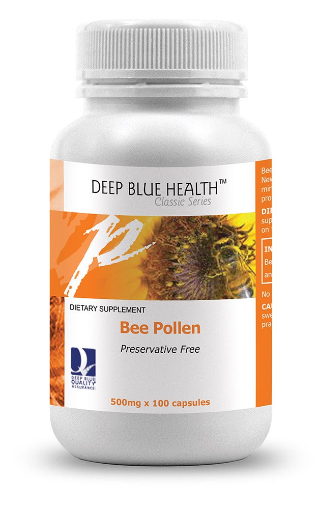 Deep Blue Health Classic BEE Pollen 500mg x 100 Capsules from New Zealand