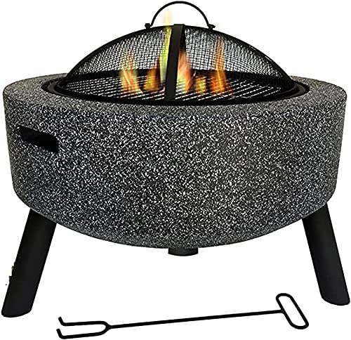 Multifunzionale: questo splendido braciere in magnesia è perfetto per feste, falò o per riscaldare e grigliare in terrazza/giardino/cortile, come camino in inverno, come splendido tavolino da caffè in giardino in estate, per aggiungere calore e bellezza al tuo cortile.