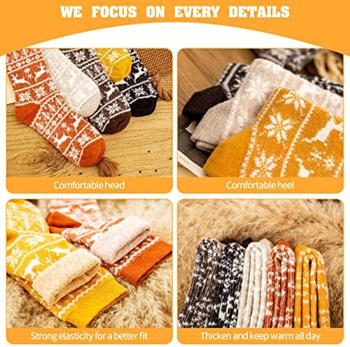 ElifeAcc Women Socks Fluffy&Cosy Funny Novelty Socks Gift Stocking Animals Multipack