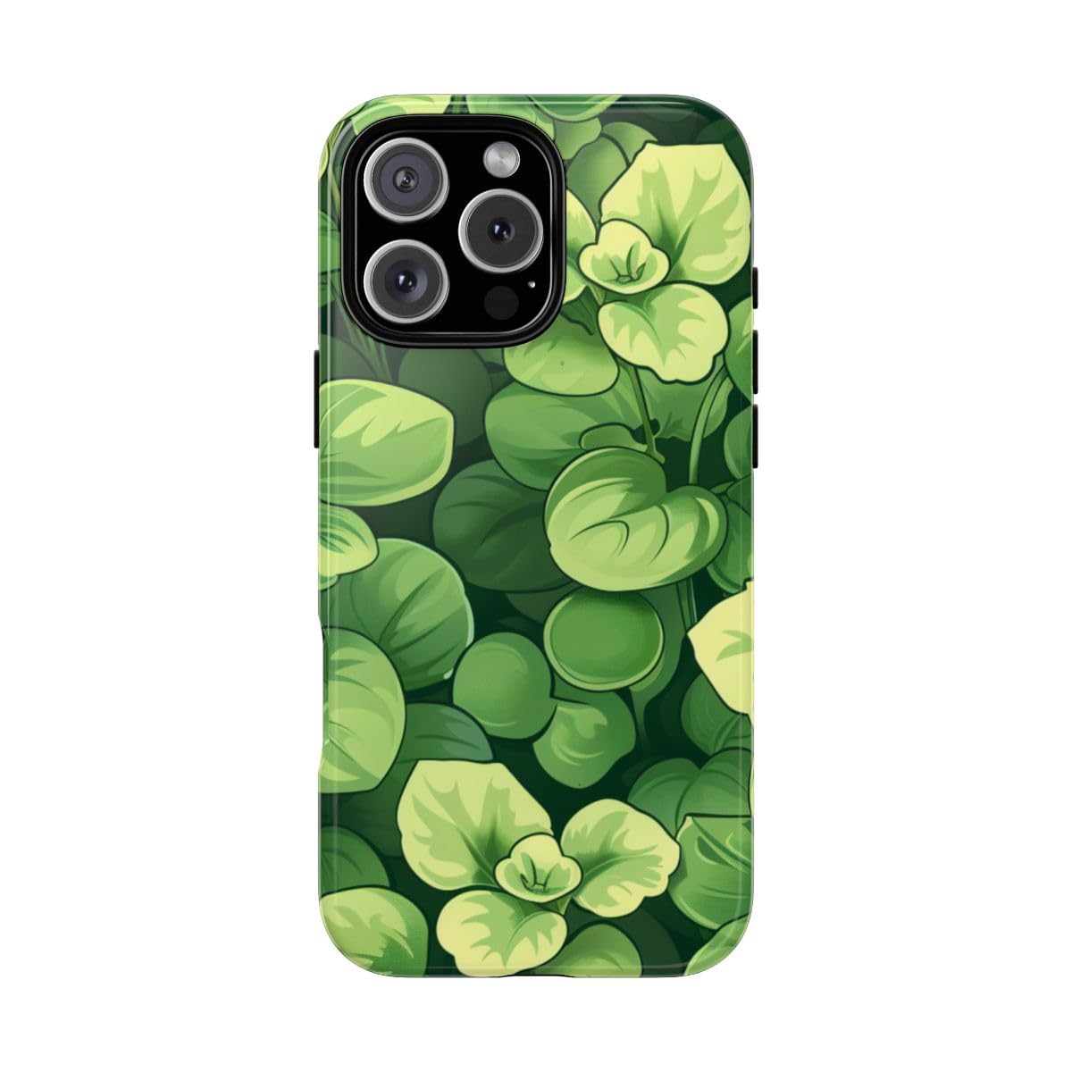 Coque iPhone 16 Pro Max motif microverts verts résistante et brillante - 5