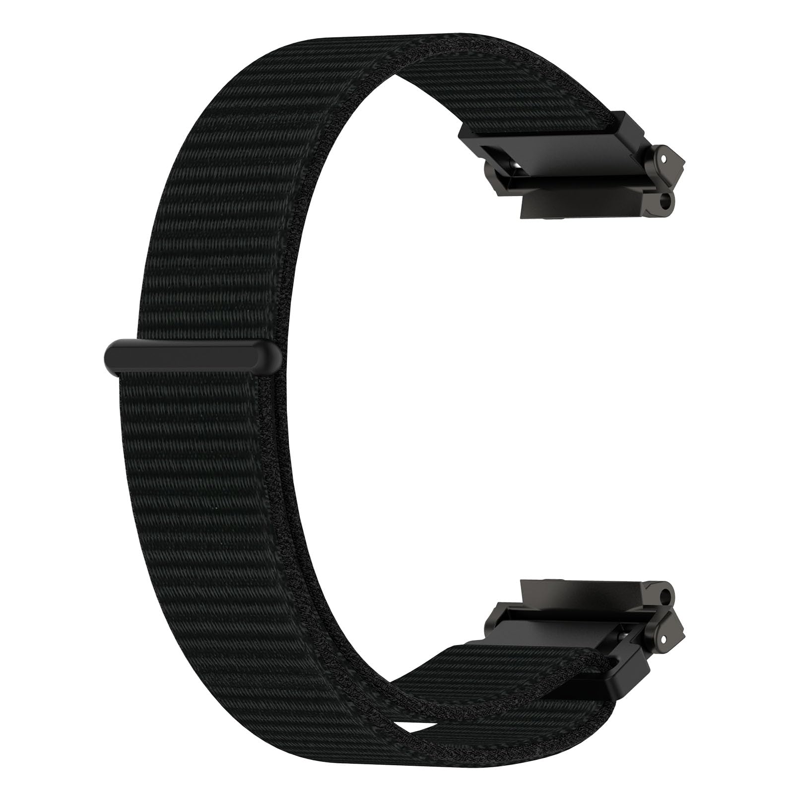 Nylon Armband Für Amazfit Bip 5 – Elastisch, Geflochten, Schwarz, Leicht & Atmungsaktiv