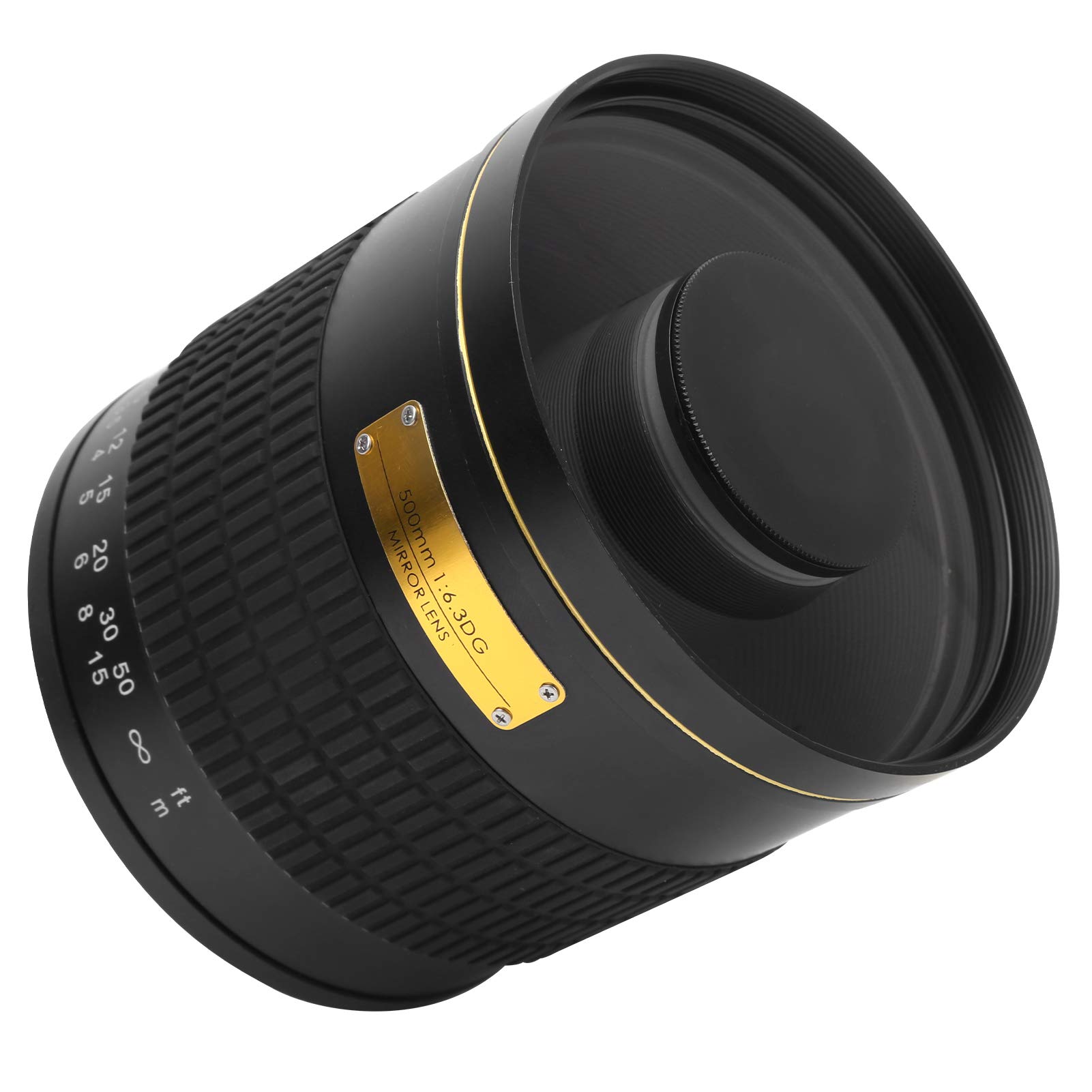 Teleobiektyw 500 Mm Soczewki Lustra z Ręcznym ostrością, Aluminiowy Korpus dla Nex Mount Camera, Powłoka MC, F6.3 Aperture, 869G, 7 Elementów w 6 Grupach, Kąt Oglądania 5 °, (BLACK)