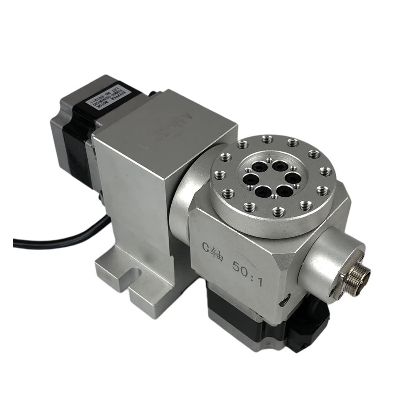 Moteur pas à pas, CNC 4e 5 UN B Axe rotatif Réducteur de tracteur de la route divisant le moteur pas à pas NEMA 23 Ratio de réduction de vitesse 50: 1 fraisage