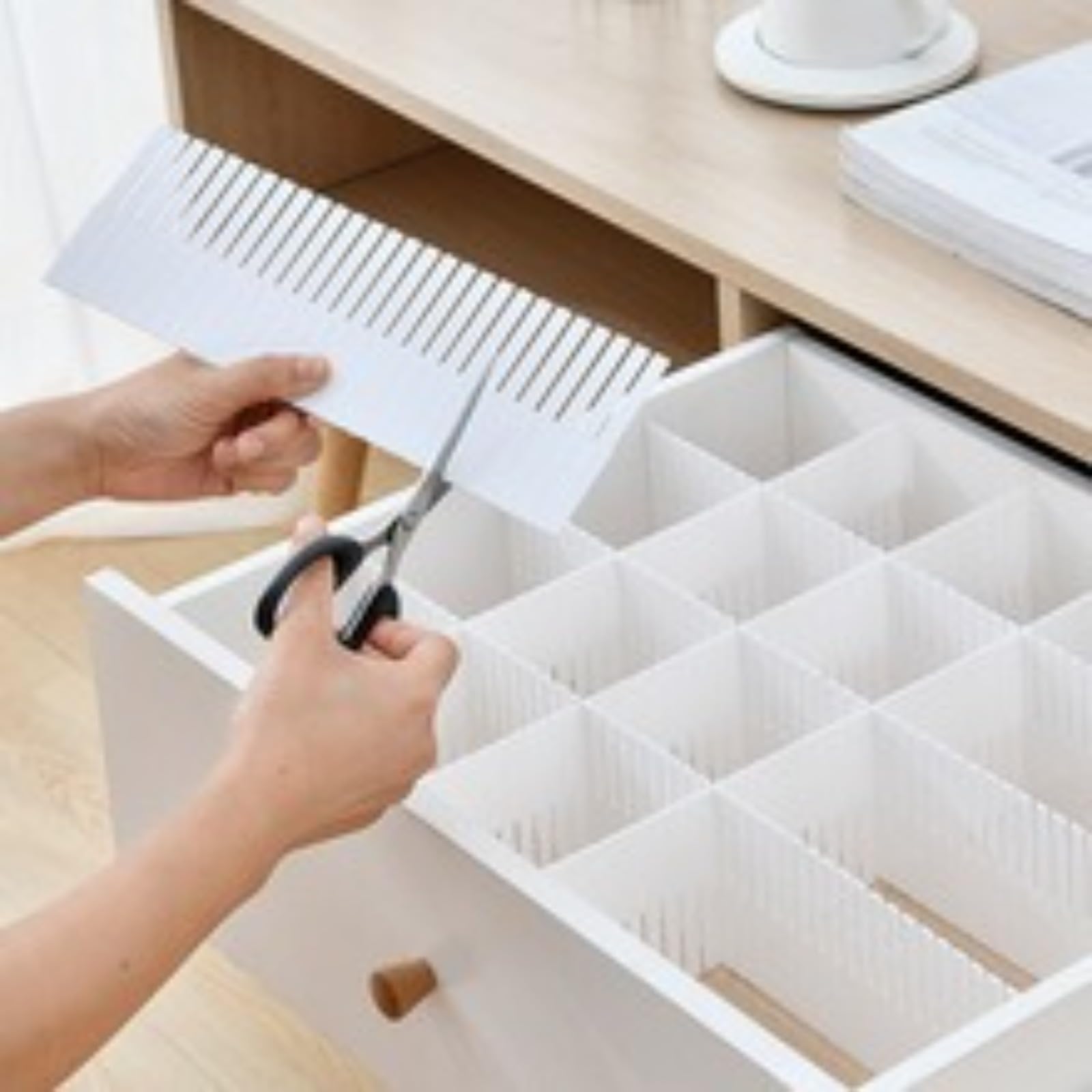 PMCVBBFL Drawer grid partition, storage and organization partition
