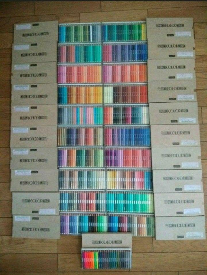 フェリシモ色鉛筆500色＋特別蛍光色25色付きフルセット 超